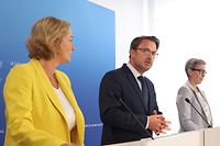 Wirtschaft, Politik, Briefing, Lenert, Tanson a Bettel Foto: Anouk Antony / luxurger Wort