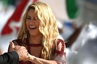 Shakira steht ständig vor Kameras, hier als Sängerin bei der Fußball-WM.