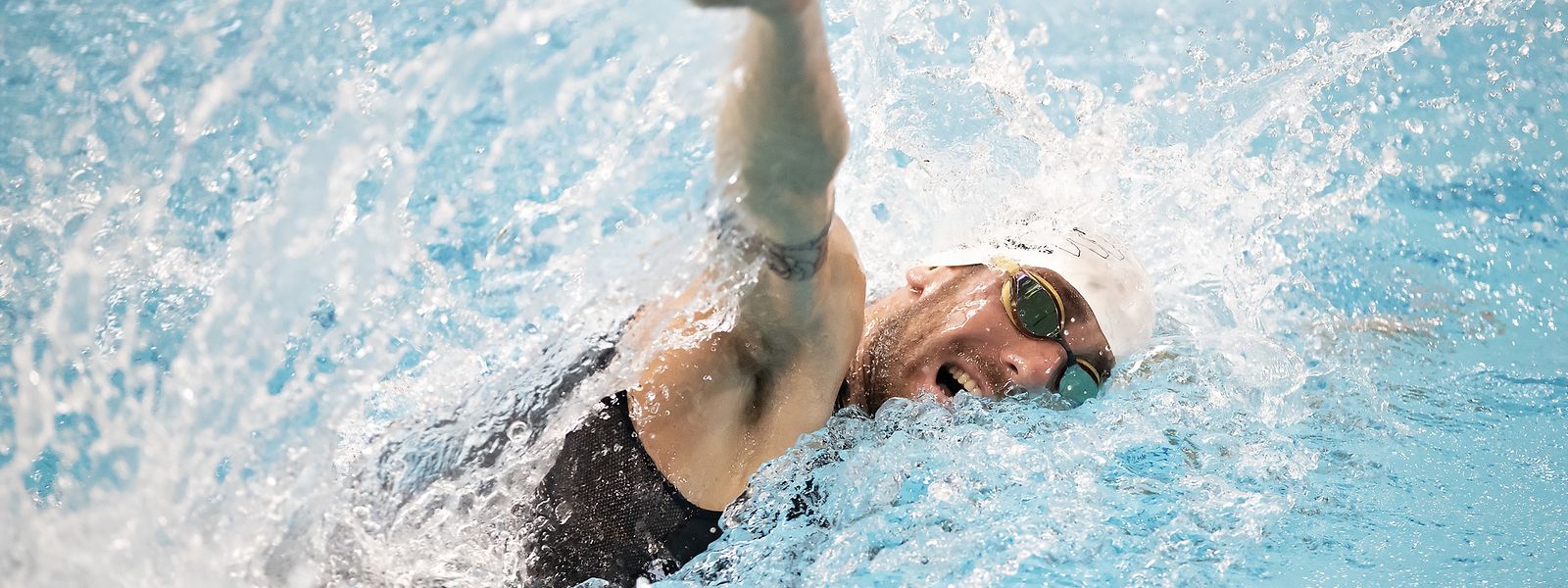 Bob Haller setzt sich am Samstag beim Cross-Triathlon in Junglinster durch.