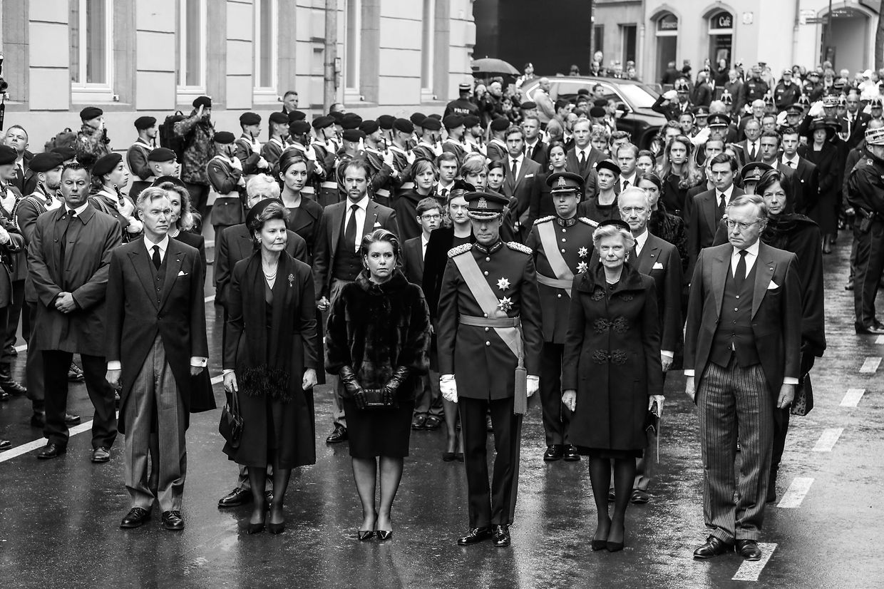 Lokales, Online, Kathedrale, Staatsbegräbnis Großherzog Jean, funérailles Grand-Duc Jean, Eingang Kathedrale,