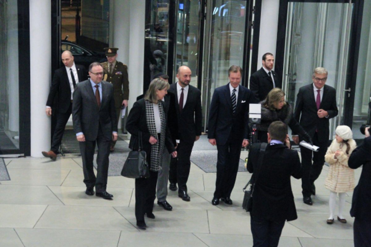 Feierliche Gedenkzeremonie in der Philharmonie für die Holocaust-Opfer.