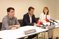 O médico Julien Darmian e os pediatras Serge Allard e Isabel De la Fuente alertaram para a situação alarmante da bronquiolite nos hospitais pediátricos do Luxemburgo.