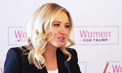 ARCHIV - 16.01.2020, USA, Sioux City: Kayleigh McEnany spricht bei einer Veranstaltung von "Women For Trump". Foto: Jerry Mennenga/ZUMA Wire/dpa +++ dpa-Bildfunk +++