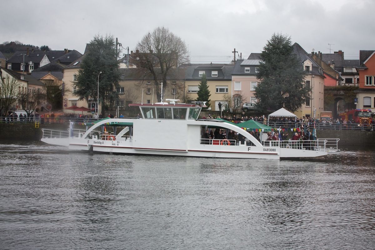 Schiffstaufe der neuen Elektro-Fähre “Sankta Maria II“.