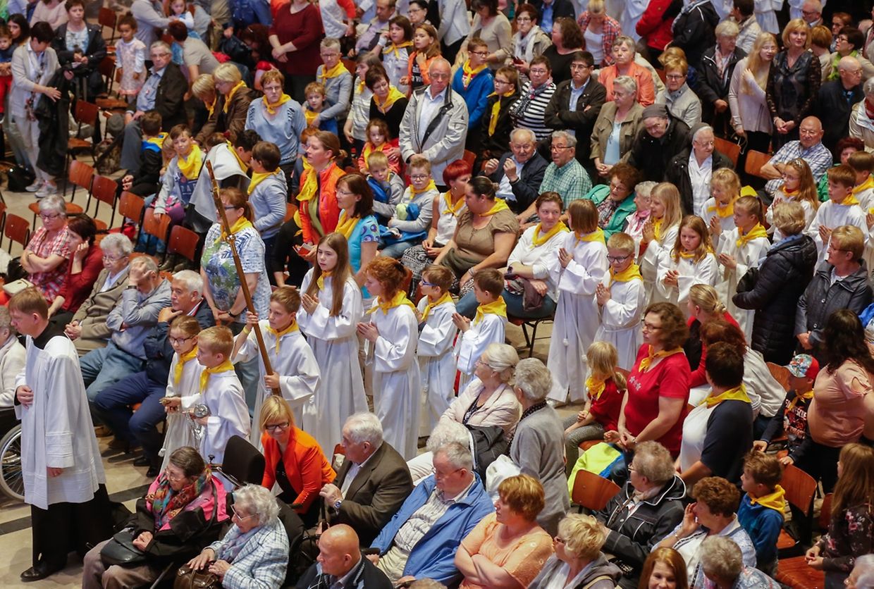 Oktave - Messe für die neuen Pfarreien: Wooltz Saints-Pierre-et-Paul & Öewersauer Saint-Pirmin, Luxembourg, le 18 Mai 2017. Photo: Chris Karaba