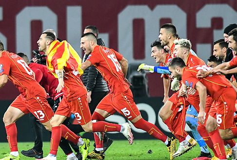 Nordmazedonien erstmals bei EM-Endrunde