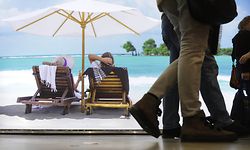 Noch bis Sonntag kann man sich auf der Ferien-Messe in Kirchberg an weit entfernte Orte träumen.