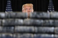 TOPSHOT - US President Donald Trump attends a briefing on Enhanced Narcotics Operations at the US Southern Command in Doral, Florida, on July 10, 2020. (Photo by SAUL LOEB / AFP)