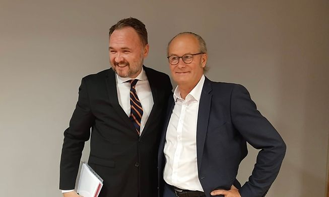 Minister for Climate and Energy for Denmark, Dan Jørgensen, and Energy Minister Claude Turmes