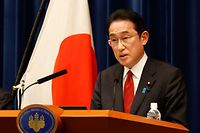 O primeiro-ministro japonês, Fumio Kishida.