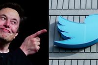 (COMBO) This combination of file pictures created on November 18, 2022 shows Tesla CEO Elon Musk on March 14, 2019, Hawthorne, California and the Twitter logo outside their headquarters in San Francisco, California, on October 28, 2022. - Employee departures multiplied at Twitter on November 17, 2022, after an ultimatum from new owner Elon Musk, who demanded staff choose between being "extremely hardcore" and working long hours, or losing their jobs. "I may be #exceptional, but gosh darn it, I'm just not #hardcore," tweeted one former employee, Andrea Horst, whose LinkedIn profile still reads "Supply Chain & Capacity Management (Survivor) @Twitter." Employee departures multiplied at Twitter on November 17, 2022, after an ultimatum from new owner Elon Musk, who demanded staff choose between being "extremely hardcore" and working long hours, or losing their jobs. "I may be #exceptional, but gosh darn it, I'm just not #hardcore," tweeted one former employee, Andrea Horst, whose LinkedIn profile still reads "Supply Chain & Capacity Management (Survivor) @Twitter." (Photo by Frederic J. BROWN and Constanza HEVIA / AFP)