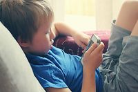 Three quarters of children between three and 11 spend around an hour a day on their smartphones