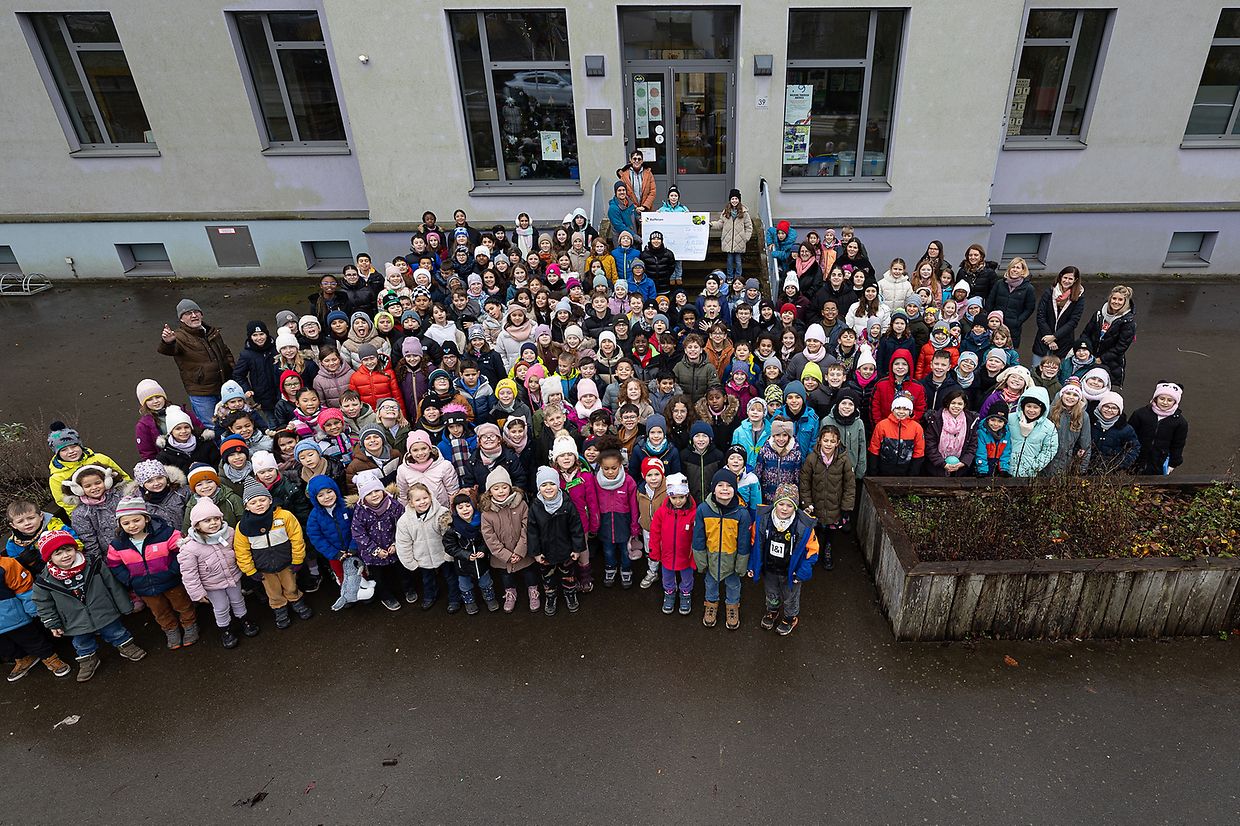 remise de cheque Schoul Suessem & Friends - Plooschterprojet - Sanem -  - 16/12/2024 - photo: claude piscitelli