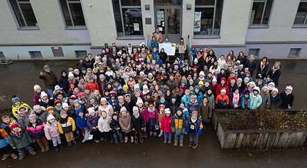 remise de cheque Schoul Suessem & Friends - Plooschterprojet - Sanem -  - 16/12/2024 - photo: claude piscitelli