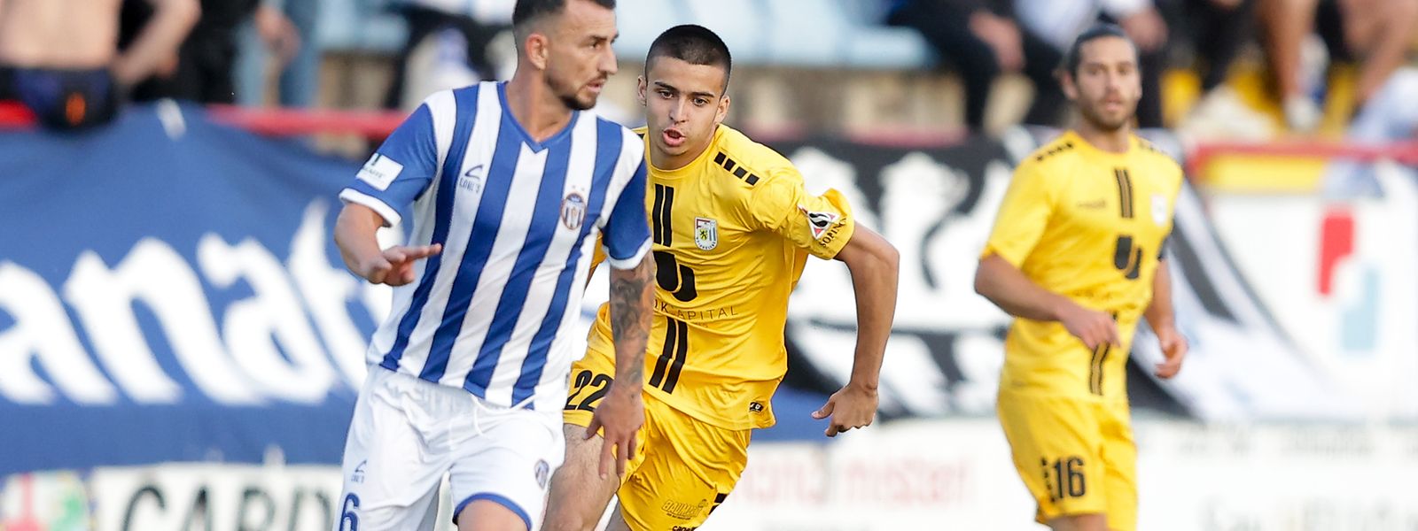 Hugo Fernandes (22) a joué une dizaine de minutes lors du match aller du premier tour qualificatif de la Ligue des champions face aux Albanais de Tirana.