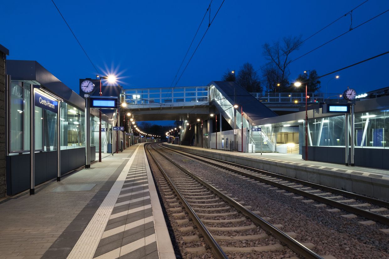 Le nouvel arrêt de la gare Cents-Hamm
