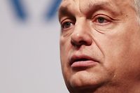 Hungarian Prime Minister Viktor Orban delivers his speech during a press conference at a meeting of the Visegrad Group (V4) in Budapest, Hungary, on June 21, 2018.
Poland and three of its central European neighbours said they they will boycott a meeting on Sunday, June 24, 2018, organised by EU Commission President Jean-Claude Juncker to discuss migration policy. / AFP PHOTO / FERENC ISZA