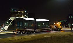 Arrive Luxtram au Centre de Remisage/ 08.02.2017 / Kirchberg/ Photo: Julien Ramos / Imagify.lu