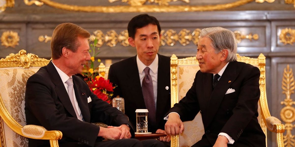 Großherzog Henri und Kaiser Akihito haben ein sehr freundschaftliches Verhältnis zueinander.