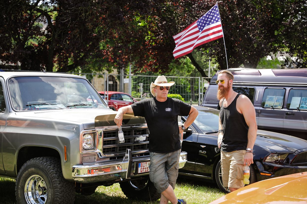 Noch bis Sonntag sind die US-Boliden in Stadtbredimus zu bestaunen.