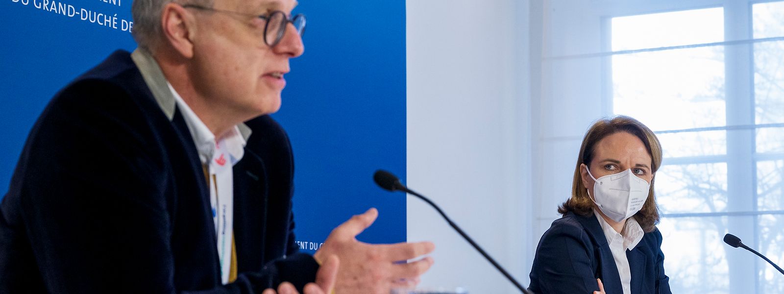 Familienministerin Corinne Cahen (r.) und Jean-Claude Schmit, Direktor der Santé, ziehen Bilanz.