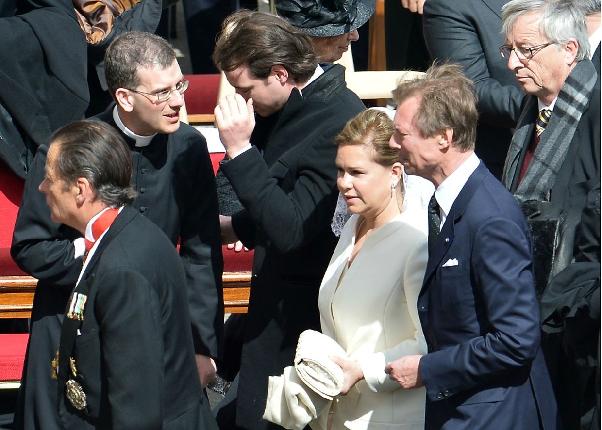 Le couple grand-ducal, le prince Félix et Jean-Claude Juncker.
