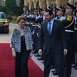 Maria Teresa accueillie par le Premier ministre libanais, Saad Hariri.