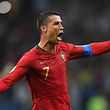 15.06.2018, Russland, Sotschi: Fußball: WM, Vorrunde, Gruppe B, 1. Spieltag: Portugal - Spanien im Sotschi-Stadion. Cristiano Ronaldo aus Portugal jubelt über sein Tor per Elfmeter zum 1:0. Foto: Grigoriy Sisoev/NOTIMEX/dpa +++ dpa-Bildfunk +++