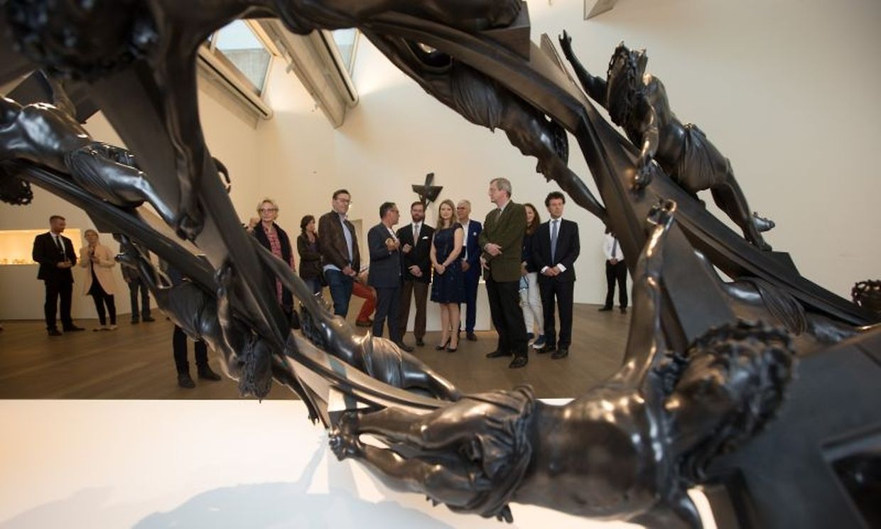 Vernissage der Wim Delvoye-Ausstellung im Mudam.