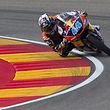 Red Bull KTM Ajo's Portuguese rider Miguel Oliveira competes during the Moto 3 race of the Aragon Grand Prix at the Motorland racetrack in Alcaniz on September 27, 2015. AFP PHOTO/ JAIME REINA