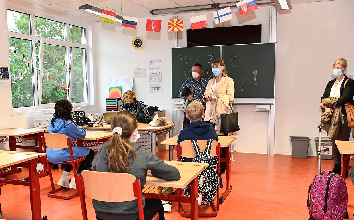 Die Verantwortlichen aus der Hauptstadt haben am Mittwoch die Schüler des Cycle 4.2 in Kirchberg besucht.