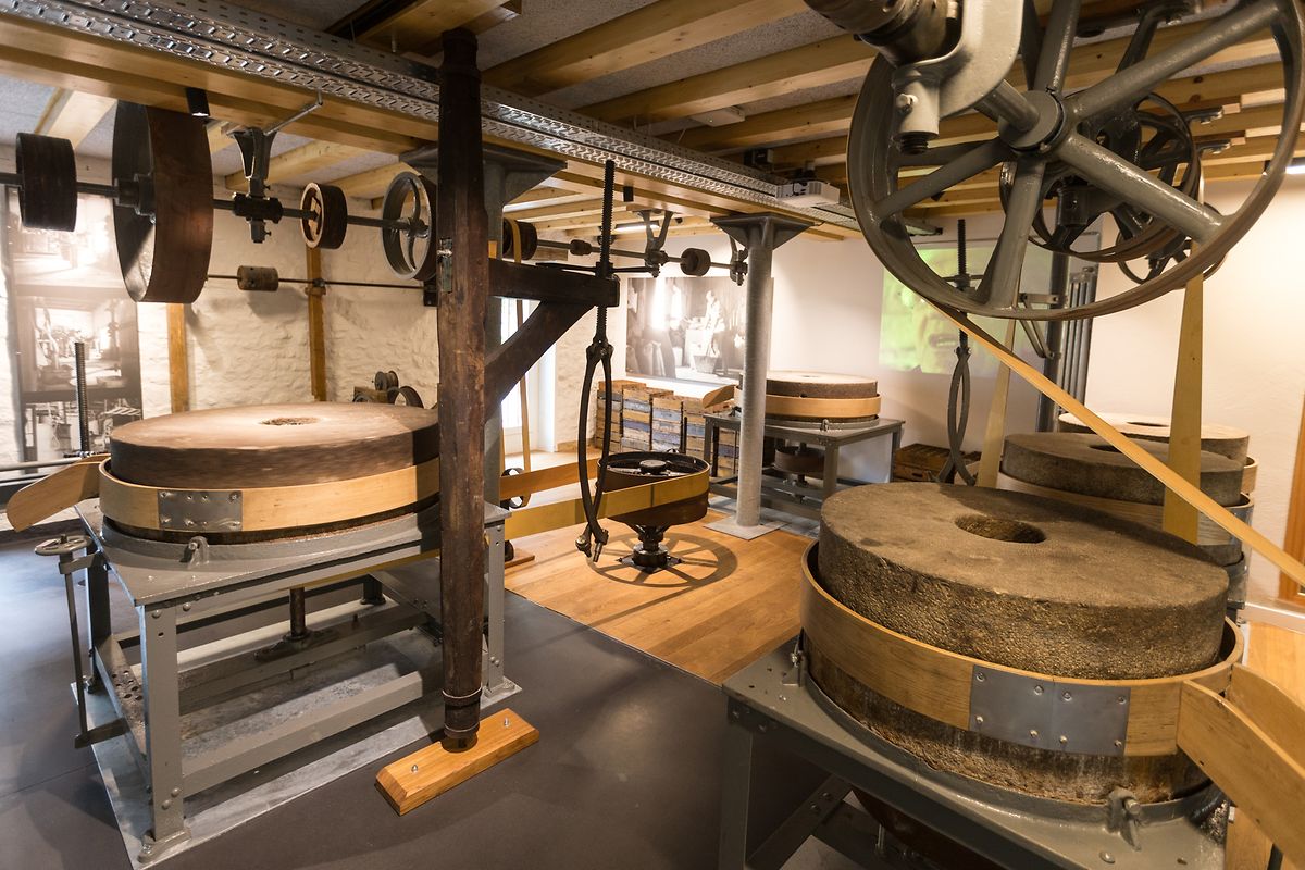 Take a tour of the historic Mustard Mill powered by the Alzette River