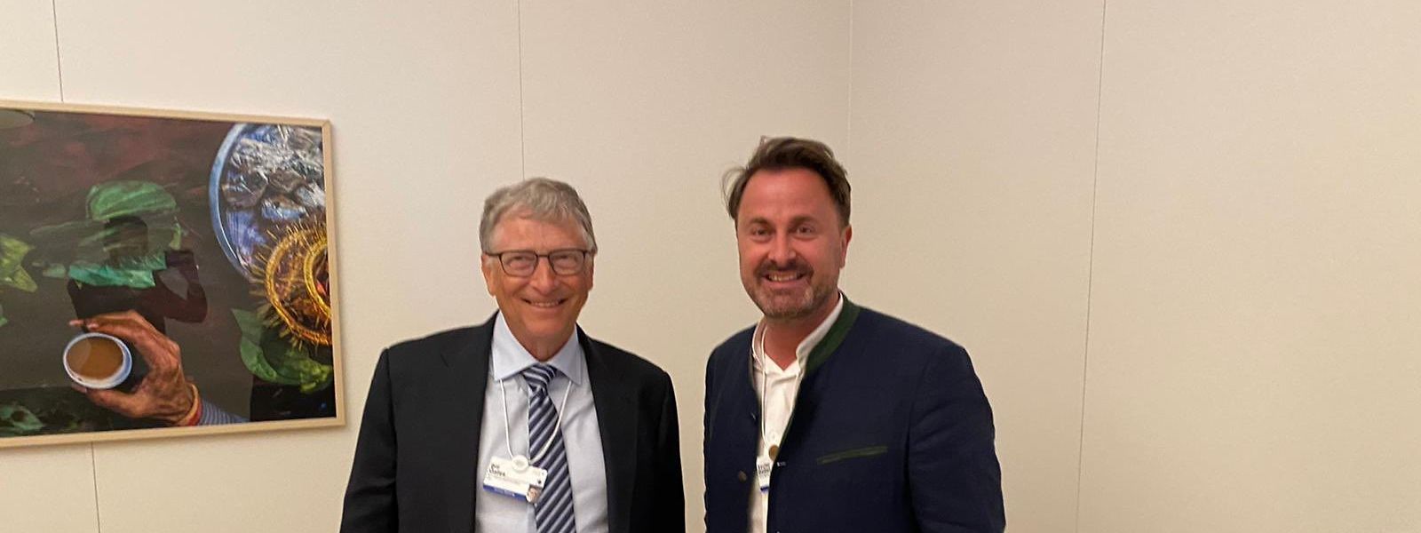 Der Premierminister traf unter anderem mit dem früheren Microsoft-Chef und Vorsitzenden der Bill & Melinda Gates Foundation, Bill Gates, zusammen.