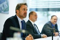 (de g. à dr.) Xavier Bettel, Premier ministre, ministre d’État, ministre de la Digitalisation ; Roger Lampach, CEO LuxProvide SA ; Pascal Bouvry, CEO LuxProvide SA