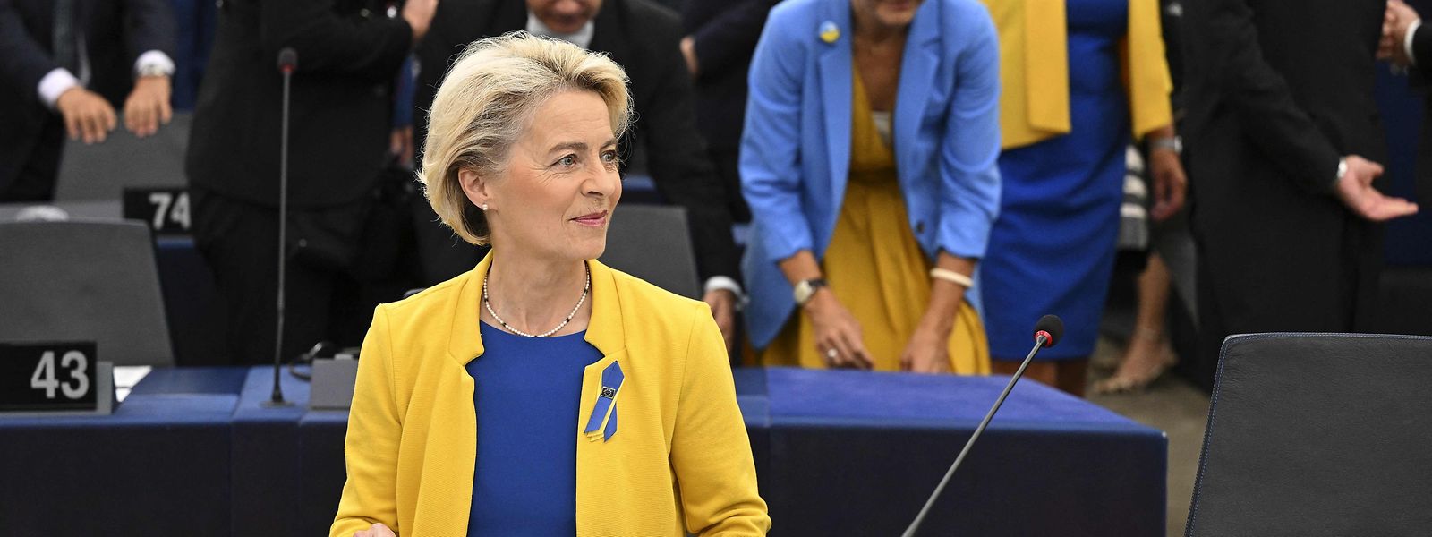 EU-Kommissionschefin Ursula von der Leyen findet klare Worte, um den Freiheitskampf der Ukraine zu unterstützen. 