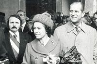 Visite d'Etat Elisabeth II 08/11/1976 - 12/12/1976 - Staatsbesuch Elizabeth II - Reine du Royaume-Uni - Königin Elisabeth II - Prince Philip - Duke of Edinburgh - Copyright : Jean Weyrich/Phototheque de la ville de Luxembourg/1976