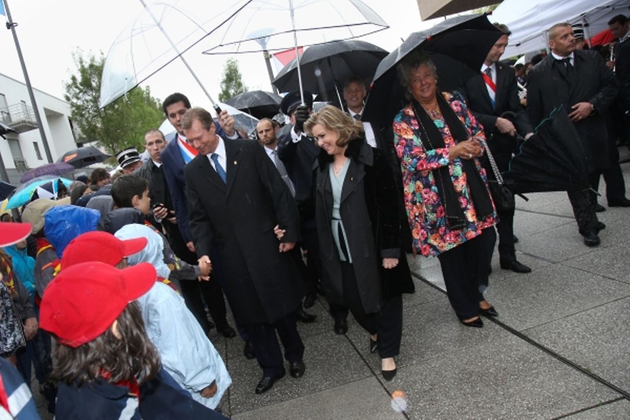 Das großherzogliche Paar in Bad Mondorf.