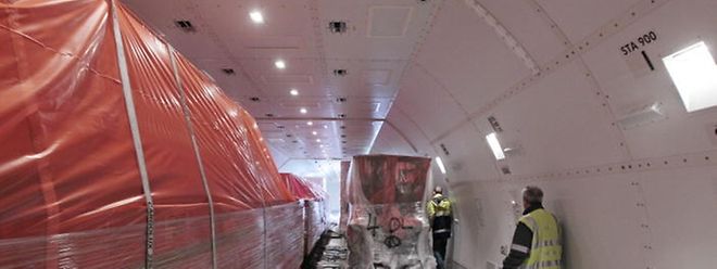 In der Kritik: Der Frachtraum der Boeing 747-8 F.