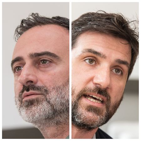 Avant leur interview au Luxemburger Wort, Brice Erniquin et Laurent Hericord ont fait la tournée des médias belges ces derniers jours. Sans sourciller, mais sans tout avouer.