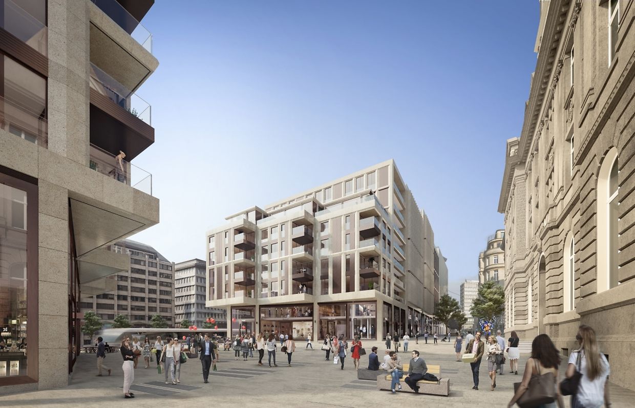 Pour l'heure, aucun arbre n'est prévu sur la Place Hamilius. 