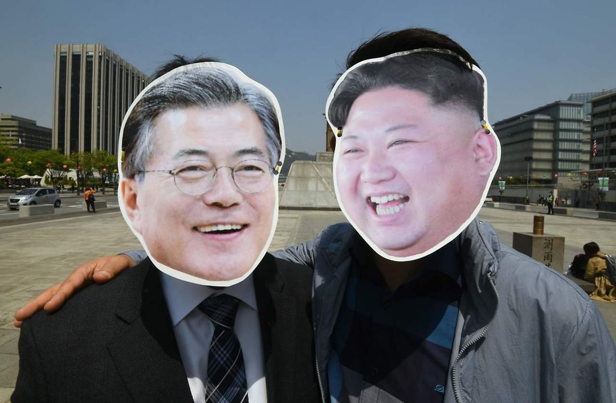 Ob sich Moon und Kim auch in Wirklichkeit gut verstehen, wird sich am Freitag in Panmunjom zeigen. 
