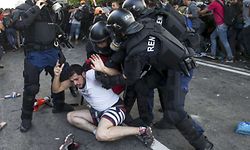 Die ungarische Polizei griff hart durch.