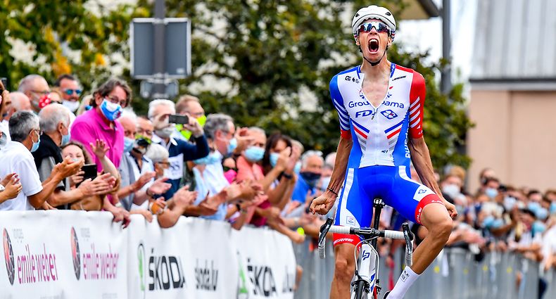 Kevin Geniets (Groupama) sichert sich seinen ersten Landesmeistertitel bei der Elite - Radsport - Landesmeisterschaften im Straßenrennen 2020 - Foto: Serge Waldbillig