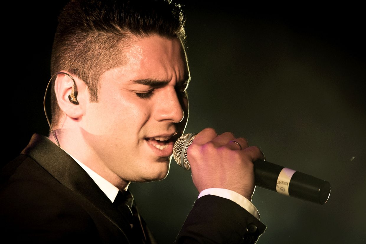 O cantor português Leandro actuou ontem no Hall du Deich, em Ettelbruck