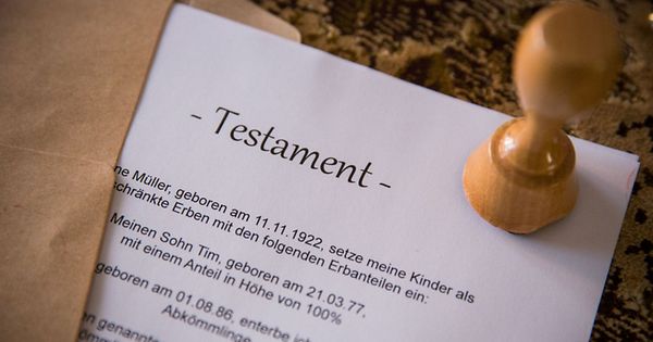 Erbschaft: Mit Dem Testament Den Nachlass Regeln