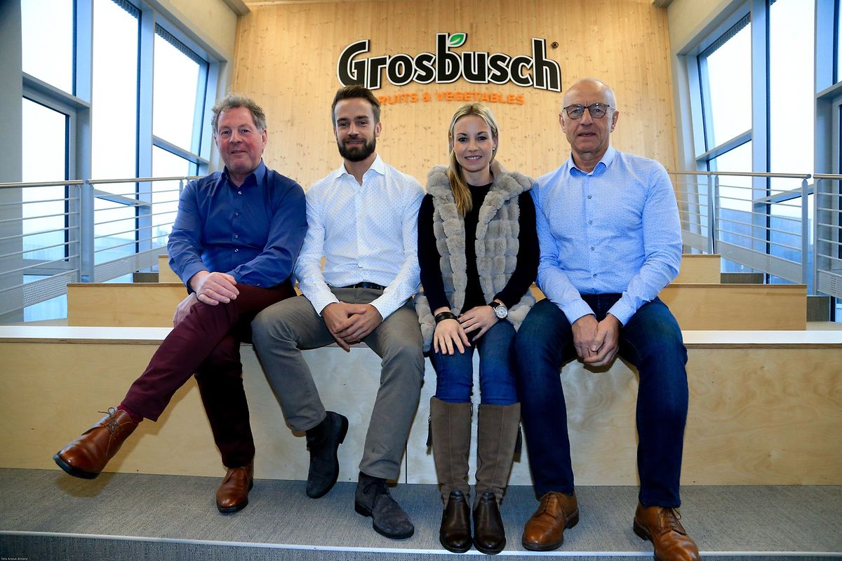 Bei der Firma Grosbusch steht ein Generationswechsel an: André und René (l. und r) ziehen sich zurück; Goy und Lynn übernehmen.