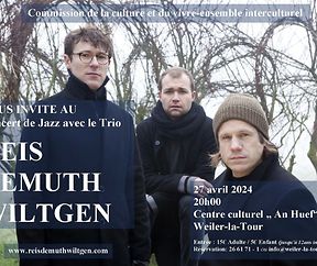 Concert de Jazz avec le Trio REIS-DEMUTH-WILTGEN