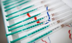 Syringes are seen on a table, in the eastern German state of Brandenburg where the first coronavirus (Covid-19) vaccinations are given in doctors' surgeries, in Senftenberg, on March 3, 2021. (Photo by HANNIBAL HANSCHKE / POOL / AFP)