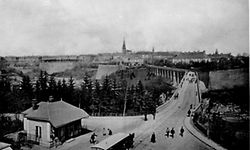 Mit dem Viadukt (die "Al Bréck") entstand im Jahr 1861 eine direkte Verbindung zwischen Bahnhof und Oberstadt.