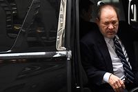 Harvey Weinstein arrives at the Manhattan Criminal Court, on February 13, 2020  in New York City. - Weinstein, 67, faces life imprisonment if convicted of predatory sexual assault charges related to ex-actress Jessica Mann and former production assistant Mimi Haleyi.Weinstein is also facing a separate sex crimes investigation in Los Angeles and is the subject of several civil complaints. (Photo by Johannes EISELE / AFP)